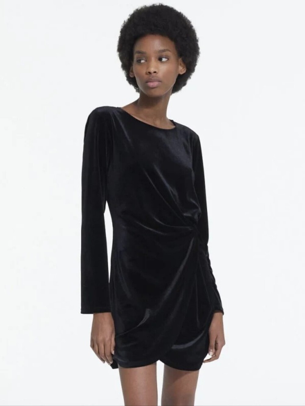 The Kooples Black Velvet Mini Dress - BNWOT